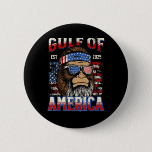 Gulf Of Usa America Trump Funny Bigfoot Mexico Button