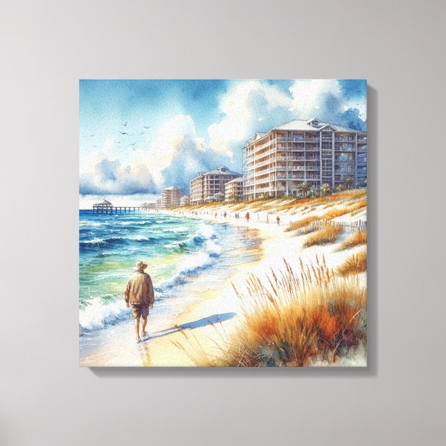 Gulf Shores 1 Canvas Print (Front)
