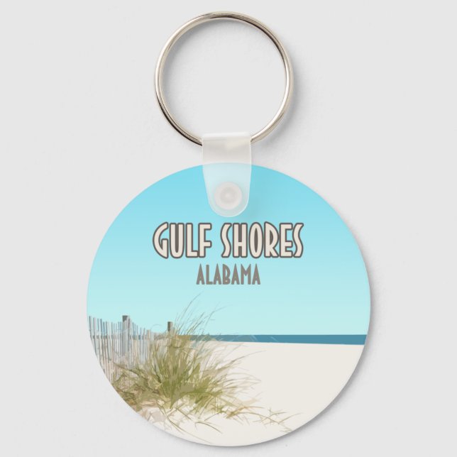 Gulf Shores Alabama Beach Keychain (Front)