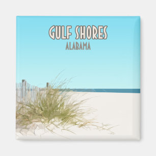 Gulf Shores Alabama Beach Magnet