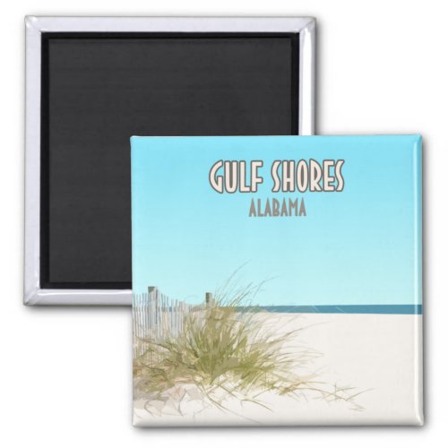 Gulf Shores Alabama Beach Magnet