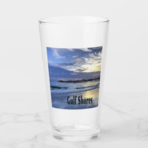 Gulf Shores Alabama Beach Sunrise Pier Glass