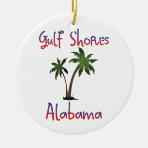Gulf Shores Alabama Ceramic Ornament