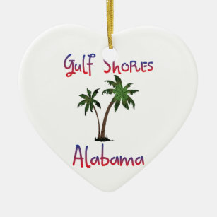 Gulf Shores Alabama Ceramic Ornament