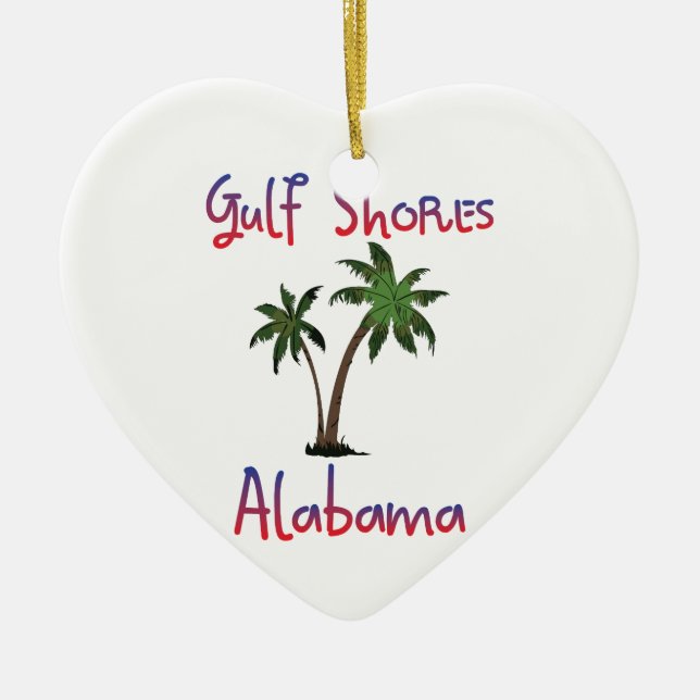 Gulf Shores Alabama Ceramic Ornament (Front)