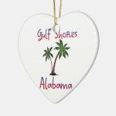 Gulf Shores Alabama Ceramic Ornament (Left)