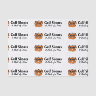 Gulf Shores Alabama Crab Tissue Paper