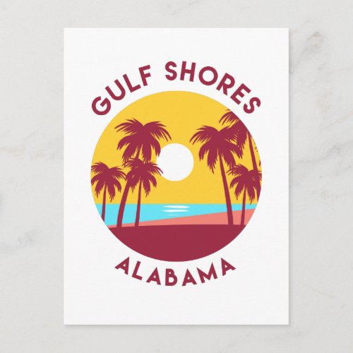 Gulf Shores Alabama Landscape Postcard