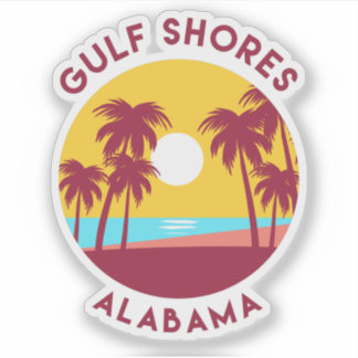 Gulf Shores, Alabama Landscape Sticker