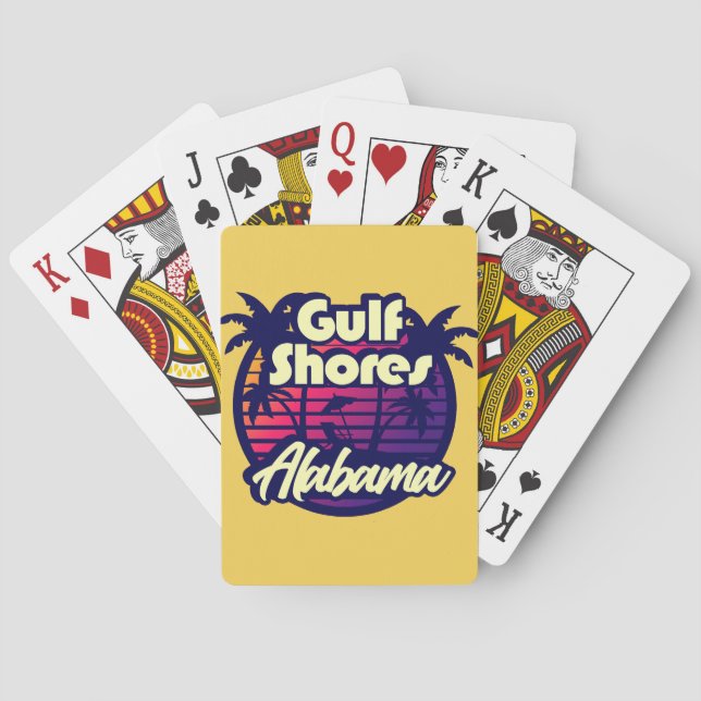 Gulf Shores Alabama Poker Cards (Back)