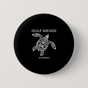 Gulf Shores Alama Retro Sea Turtle Boys Girls Todd Button