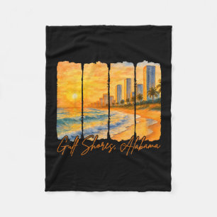 Gulf Shores Alama Traveling Trip Meet Me In Gulf S Fleece Blanket