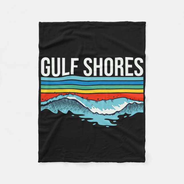 Gulf Shores Answer To All Life's Problems Vacation Fleece Blanket (Front)