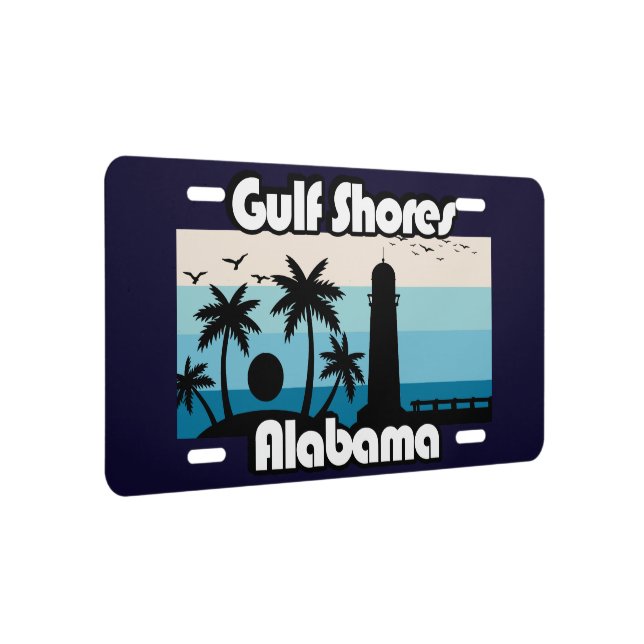 Gulf Shores Beach Alabama License Plate (Right)