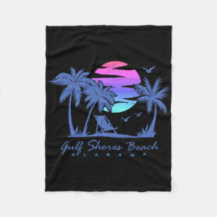 Gulf Shores Beach Alabama Spring Break Vacation Tr Fleece Blanket