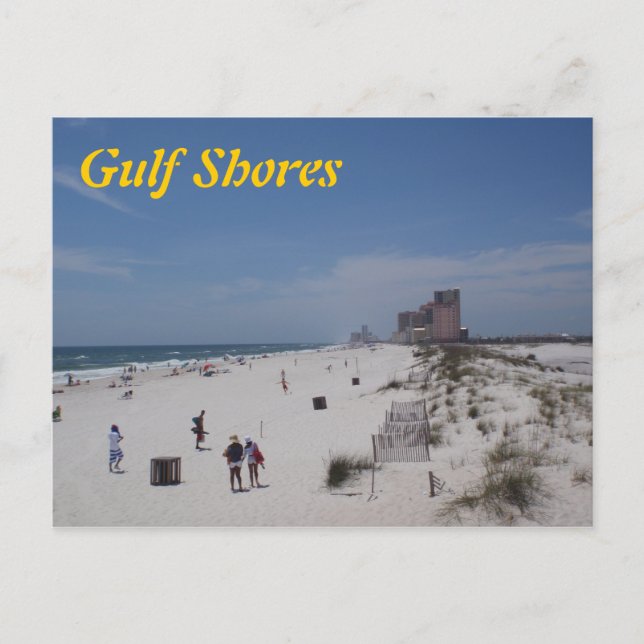 Gulf Shores postcard (Front)