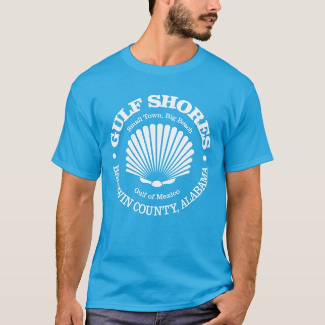 Gulf Shores (seashell) T-Shirt (Front)