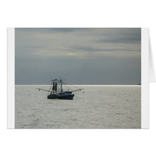 gulf shrimp boat cards (Front Horizontal)