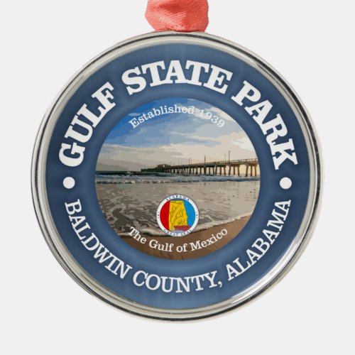 Gulf State Park Metal Ornament