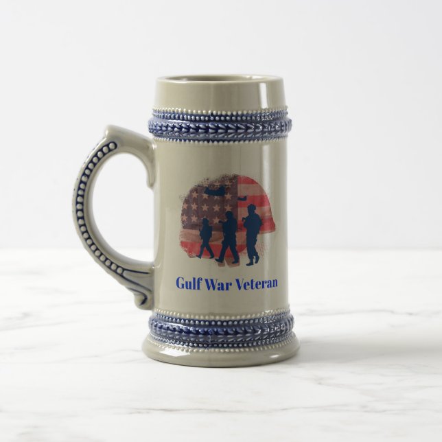 "Gulf War Veteran" Ceramic Beer Stein (Left)