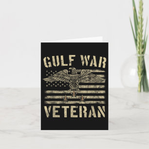 Gulf War Veteran Shirt Eagle Stars And Stripes Card