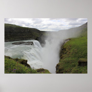 Gulfoss Waterfall Poster