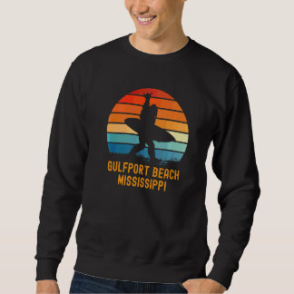 Gulfport Beach  Mississippi Sasquatch Souvenir Sweatshirt
