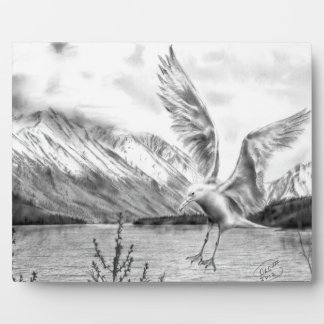 Gull and Mountains Plaque