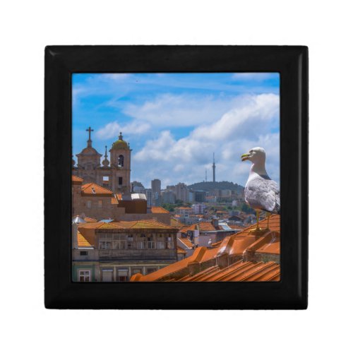 Gull Birds Eye View Rooftops of Portugal Gift Box