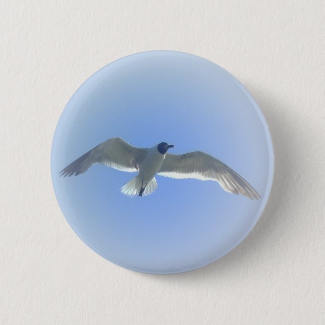 Gull in Flight 2 Button (Front)