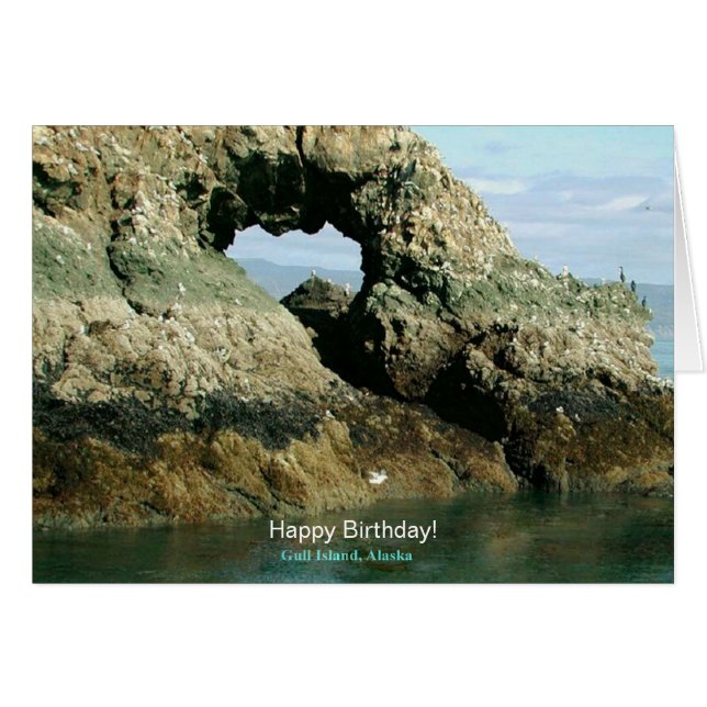 Gull Island Alaska Birthday Cards (Front Horizontal)
