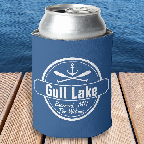 Gull Lake Minnesota anchor paddles town and name Can Cooler