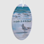 Gull on the Shore Ornament (Front)