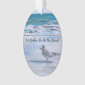 Gull on the Shore Ornament (Front)