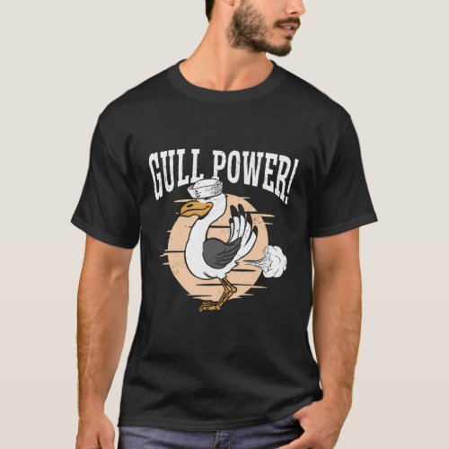 Gull Power Whisperer Bird Seabird Seagull T_Shirt