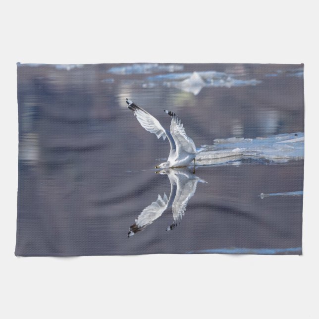 Gull Reflections Towel (Horizontal)