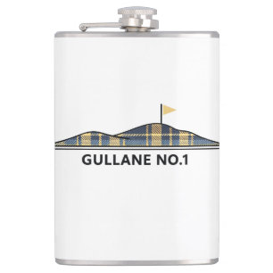 Gullane Golf Scottish Golfing Gift Tartan  Flask