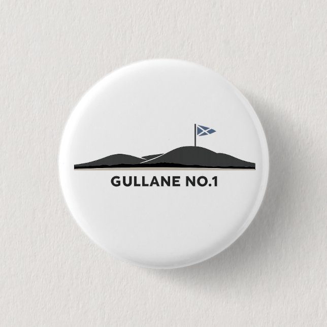 Gullane Scotland Golf Ball  Button (Front)