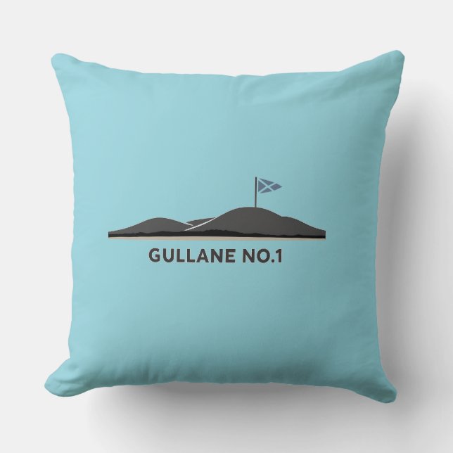 Gullane Scotland Golf Ball  Throw Pillow (Front)
