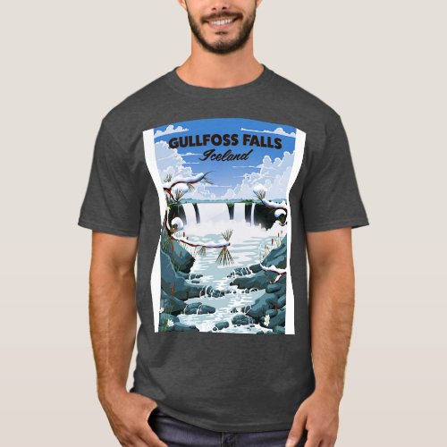 Gullfoss Falls Iceland T_Shirt