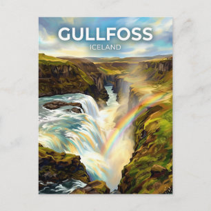 Gullfoss Iceland Postcard
