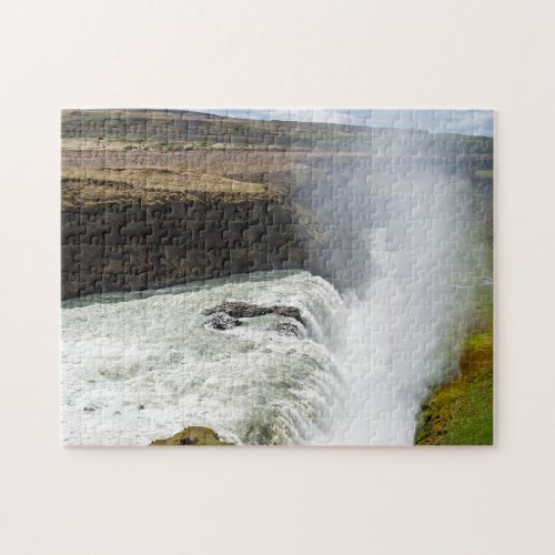 Gullfoss waterfall _ Southwest Iceland Jigsaw Puzzle