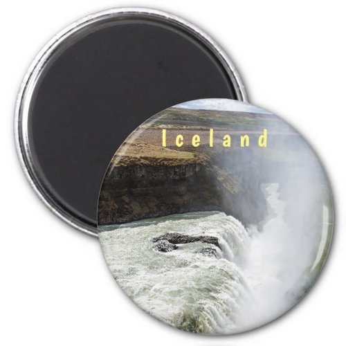 Gullfoss waterfall _ Southwest Iceland Magnet