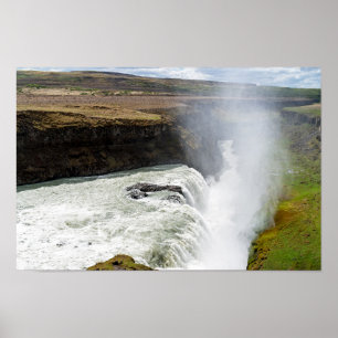Gullfoss waterfall - Southwest Iceland Poster