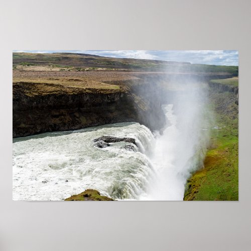Gullfoss waterfall _ Southwest Iceland Poster