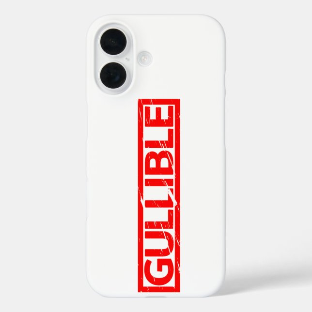 Gullible Stamp Case-Mate iPhone Case (Back)