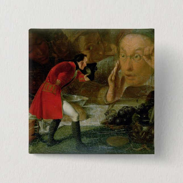 Gulliver Exhibited to the Brobdingnag Farmer Pinback Button (Front)