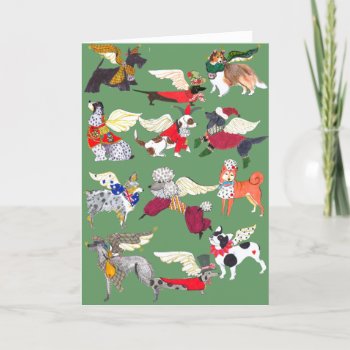 Gulliver Says "all Dogs Are Angels" Card by edentities at Zazzle