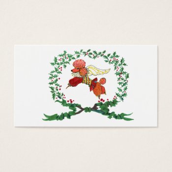 Gulliver's Angels Apricot Poodle Gift Tag by edentities at Zazzle