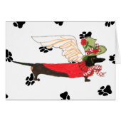 Gulliver's Angels Black Dachshund "Bone Mot" (Front Horizontal)